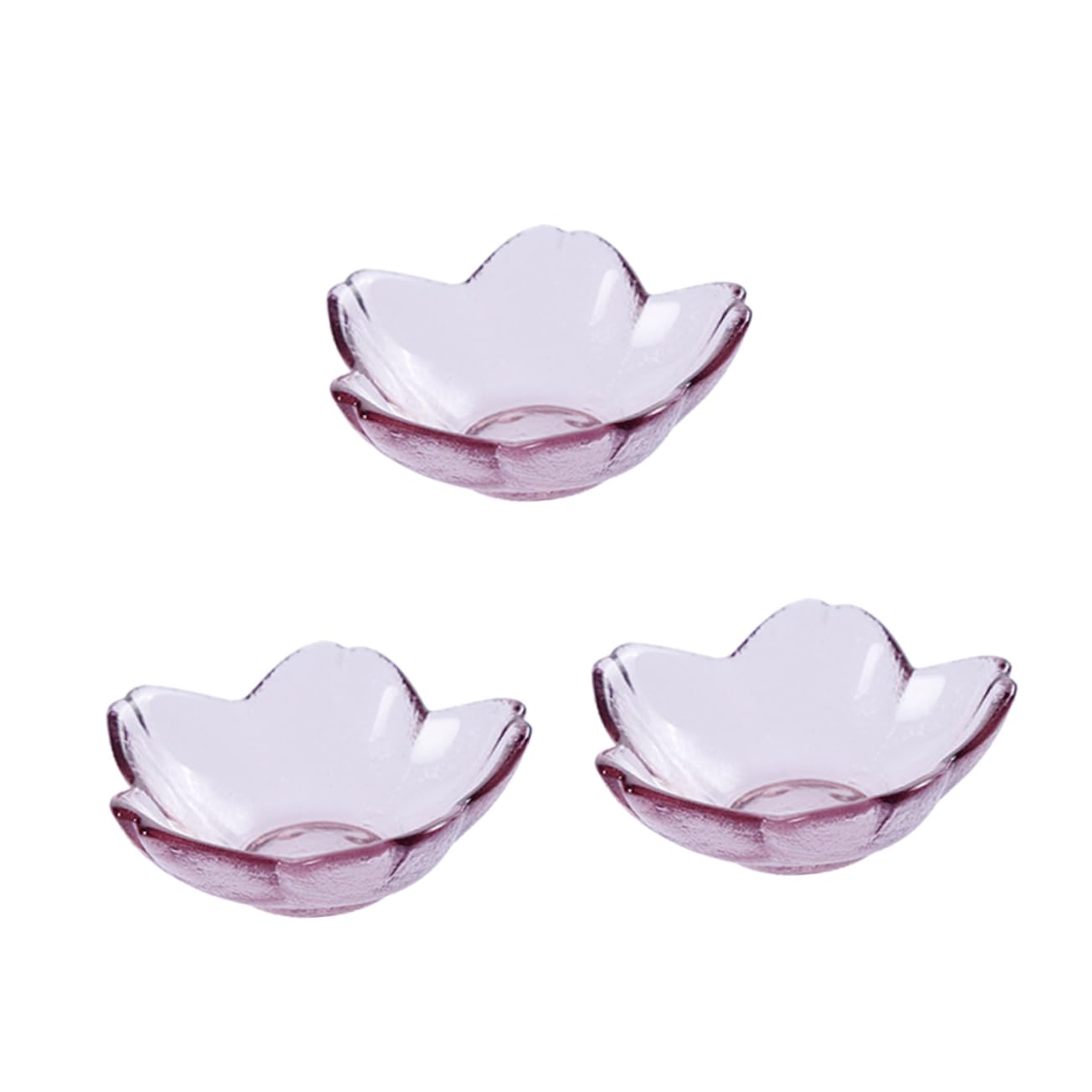 Ciieeo 3Pcs Cherry Blossom Sauce Dish Japanese Style Pink Tableware for Soy Sauce Seasoning and Dipping Versatile Small Dish for Snacks and Condiments