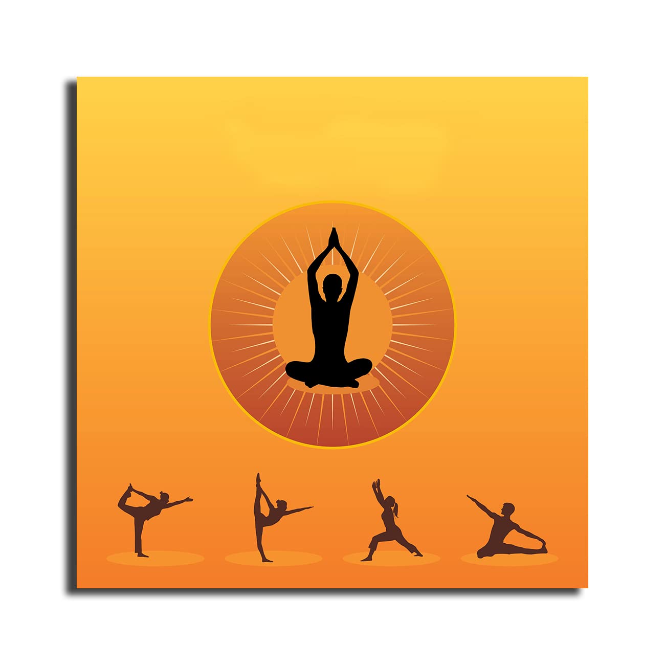 Sikhash Yoga Surya Namaskar Poster - Sun Salutation Art -18 Sikhash Yoga Surya Namaskar Poster - Sun Salutation Art -18