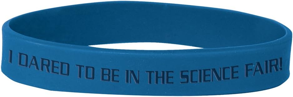 Jones School Supply - I Dared to be in the Science Fair - Set of 100 Kids Wristbands - 7