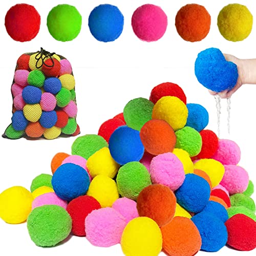 84-Pcs-Reusable-Water-Balls-Reusable-Water-Balloons-for-Outdoor-Toys-and-Games-Water-Toys-for-Kids-and-Adults-Boys-and-Girls-Summer-Toys-Ball-for-Pool-and-Backyard-Fun