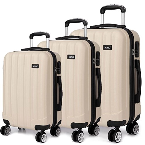Valise cabine et grands bagages rigides Kono pour éviter le manque de place