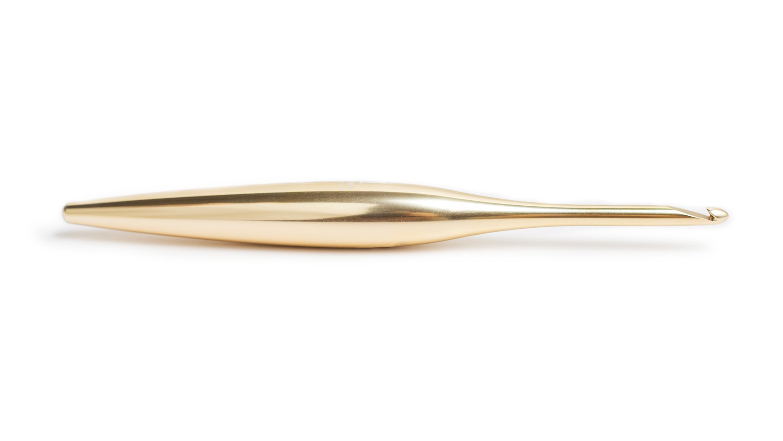 Furls Crochet Hook, Gold Streamline Metal Matte Finish & Polished, Ergonomic Handle Crochet Hooks 7" (Gold - Polished, G - 4.00MM) - Image 2