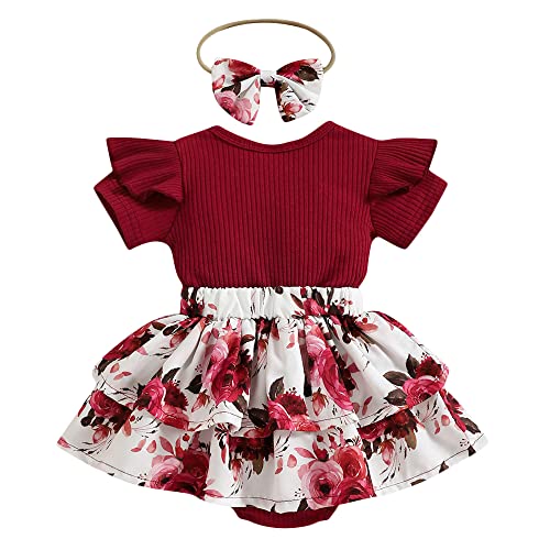 Image of Hopscotch Girls Text Print Bodysuit with Headband In Green Color