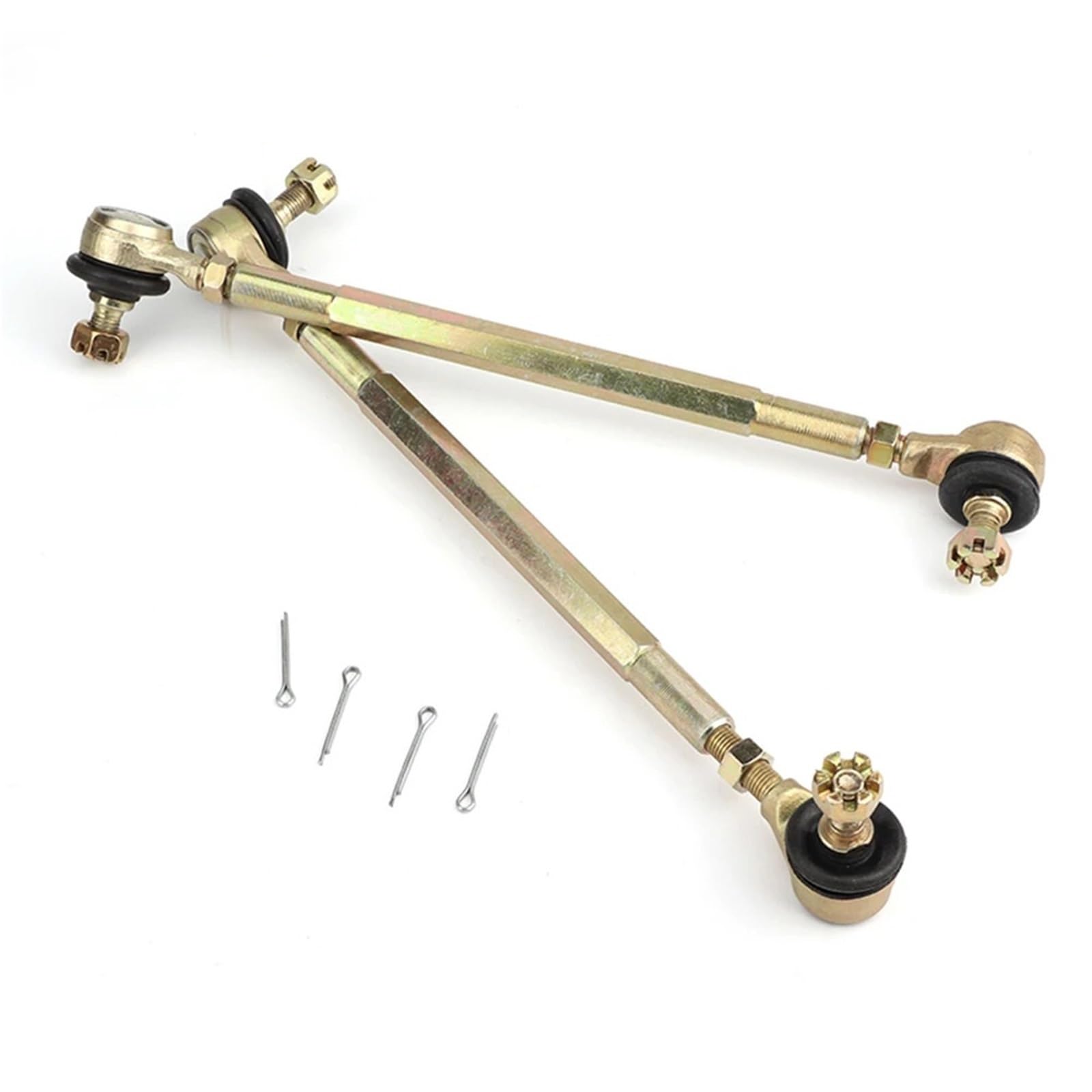 Rótula de suspensión Compatible con 50cc-250cc ATV Quad Go Kart UTV Buggy piezas de 4 ruedas 1 par conjunto varilla dirección Kit extremo junta esférica(1 pair 100mm)