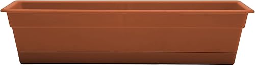 Miniatura 5 de Bloem DCBT18-00 Dura Cotta - Maceta para ventana., 24", Chocolate