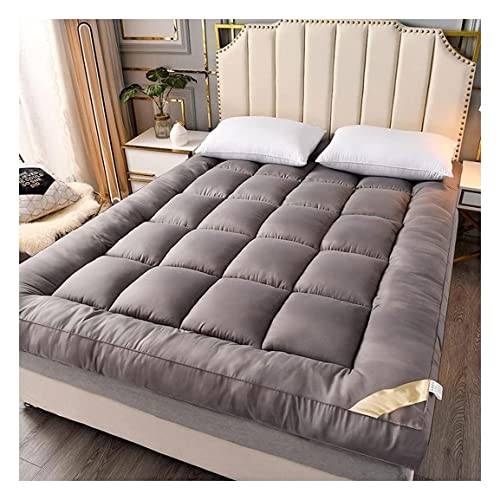 YXIAOL Colchón Piso Plegable, Colchón Futón Japonés Acolchado, Tatami Grueso, Rollo Cama Piso Japonés, Dulce Antideslizante Surphaet para Habitación Amigable VIIPOO, Gris-135x200cm(53 * 79inch)