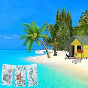 Kay Dee Designs Set of 3 Beachcomber Dual Purpose Terry Kitchen Towels Kay Dee Designs Set of 3 Beachcomber Dual Purpose Terry Kitchen Towels