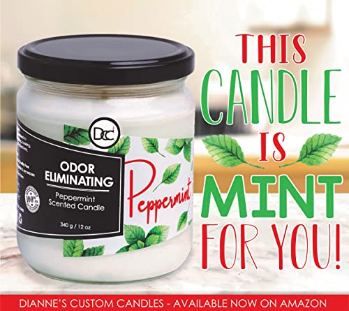 Dianne'S Custom Candles Peppermint Odor Eliminating Highly Fragranced Candle thumb #6