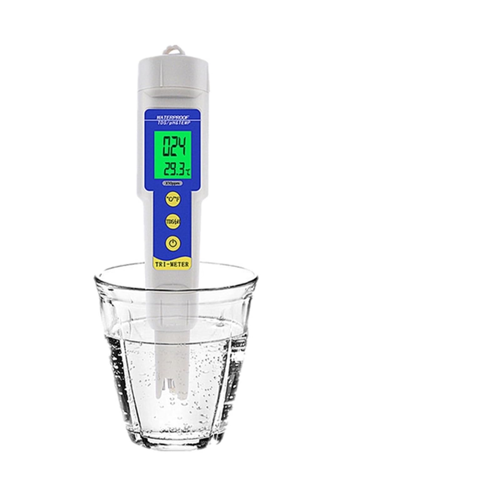 Zestaw do badania wody, 4 W 1 TDS PH EC Temp Meter Tester pH Test jakości wody Monitor temperatury Długopis Narzędzia do pomiaru kwasu i zasady(TDS EC PH TEMP)
