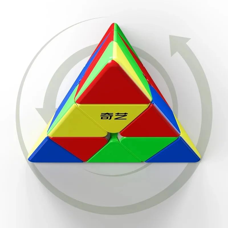 Image of HAWKISTER all ages Qiyi Qiming Plus Pyraminx Big Speed Cube (22.6Cm)