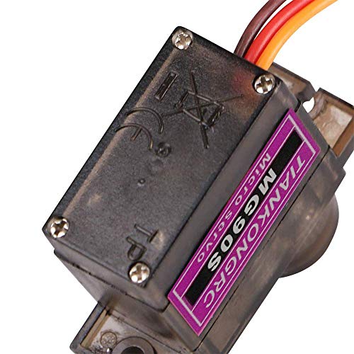 Image of REES52 6Pcs MG90S Micro Servo 9G Servo Motor Metal Geared Micro Servo Motor 9G Smart Robot Car Helicopter Plane Boat