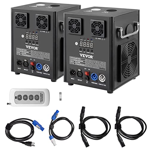 Photo 1 of VEVOR Stage Equipment Special Effect Machine, 500W Stage 2pcs Effect Machine with Wireless Remote Control, Smart DMX Control Stage Equipment Beautiful Showing Machine for Wedding, Musical Show, DJ
