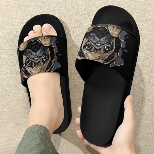 Forchrinse Sunflower Bee Womens Sandals Causal Slide Sandals Lightweight Slip on Shower Slippers House Beach Slides3