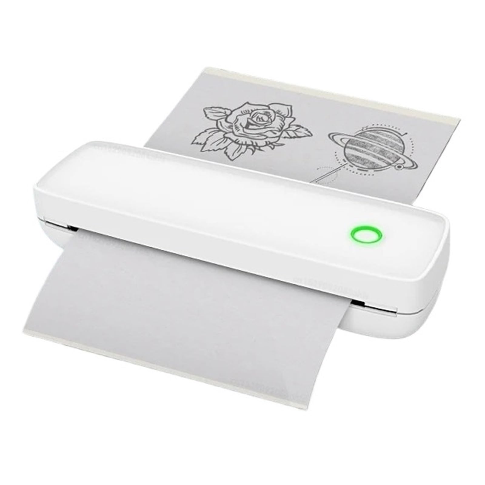 Mini Impresora Portátil A4, Térmica De Papel Sin Tinta, Bluetooth, Plantilla Tatuaje, Transferencia por Teléfono, Impresión Ordenador ImpresióN NíTida(A4 Thermal Printer)