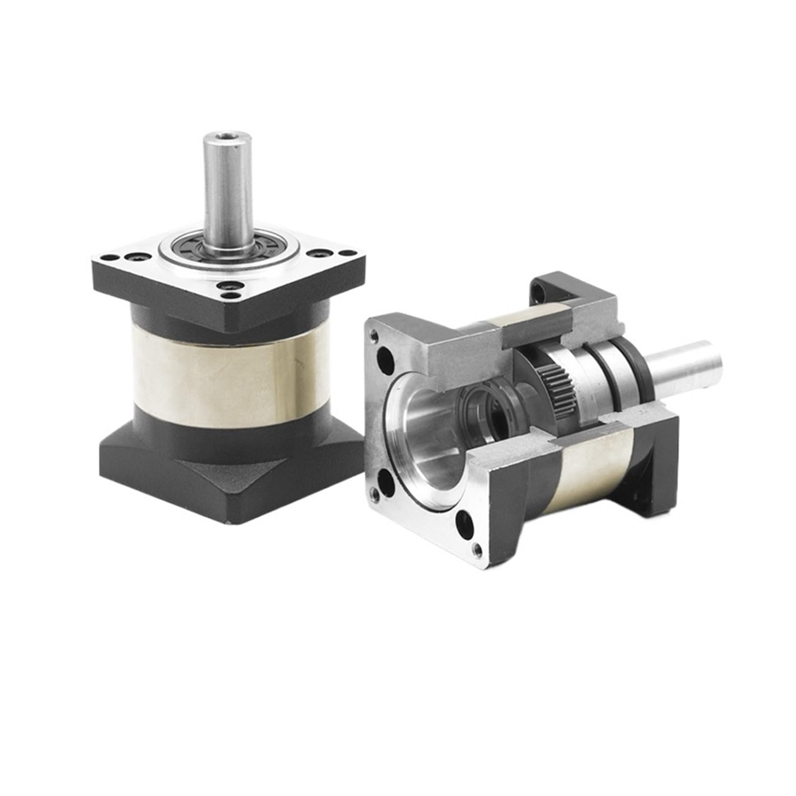 MUYTQAERG Speed Reducer Planetary Nema23 Stepper Motor Gearbox Step-Down Ratio 4:1-100:1 1.4cm Output(Ratio 100 to 1,8 Input 14 Output)