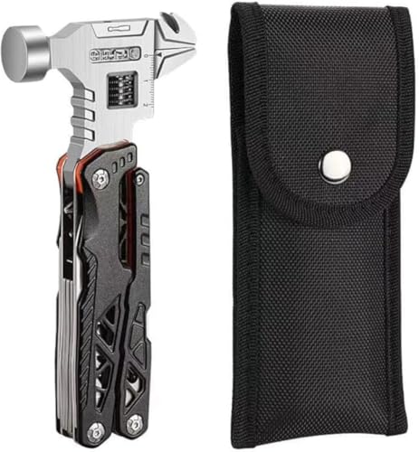Zxyler 多機能アウトドアツール 18in1 マルチツール ペンチ ハンマー レンチ 折りたたみ ナイフ のこぎり サバイバル キャンプ 釣り ハイキング 護身用 携帯便利 高炭素鋼製