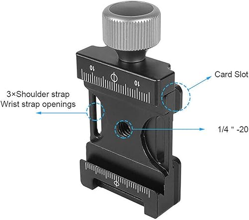 Miniatura 7 de ZEZEFUFU Soporte de abrazadera de trípode de cámara de liberación rápida ajustable de 1.496 in para Arca Swiss Standard