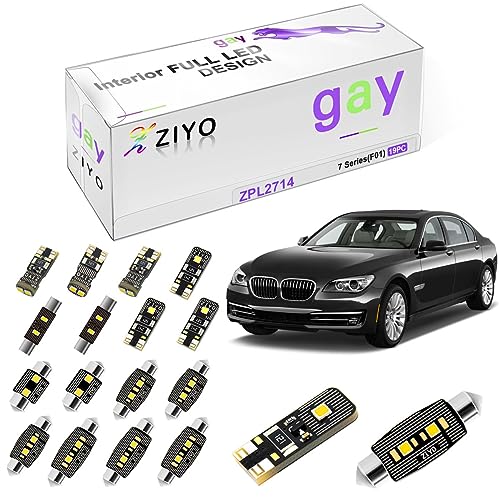 Kit LED interior ZIYO 19 bombillas para BMW Serie 7 F01 miniatura 1