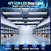 hykolity 5000K LED Shop Light Linkable, 4FT Daylight 42W LED Ceiling Lights for Garages, Workshops, Basements, Hanging or FlushMount, Included Power Cord and Pull Chain, 4400lm, ETL- 1 Pack