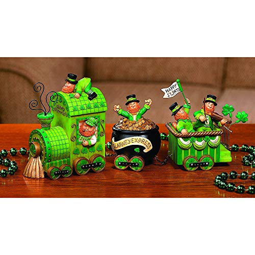 Leprechaun Express St. Patrick's Day Train - 3 Piece Set - Decorative Home Decor
