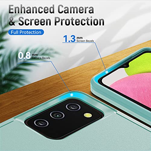 Image of for Samsung Galaxy A03S Case with HD Screen Protector, Green