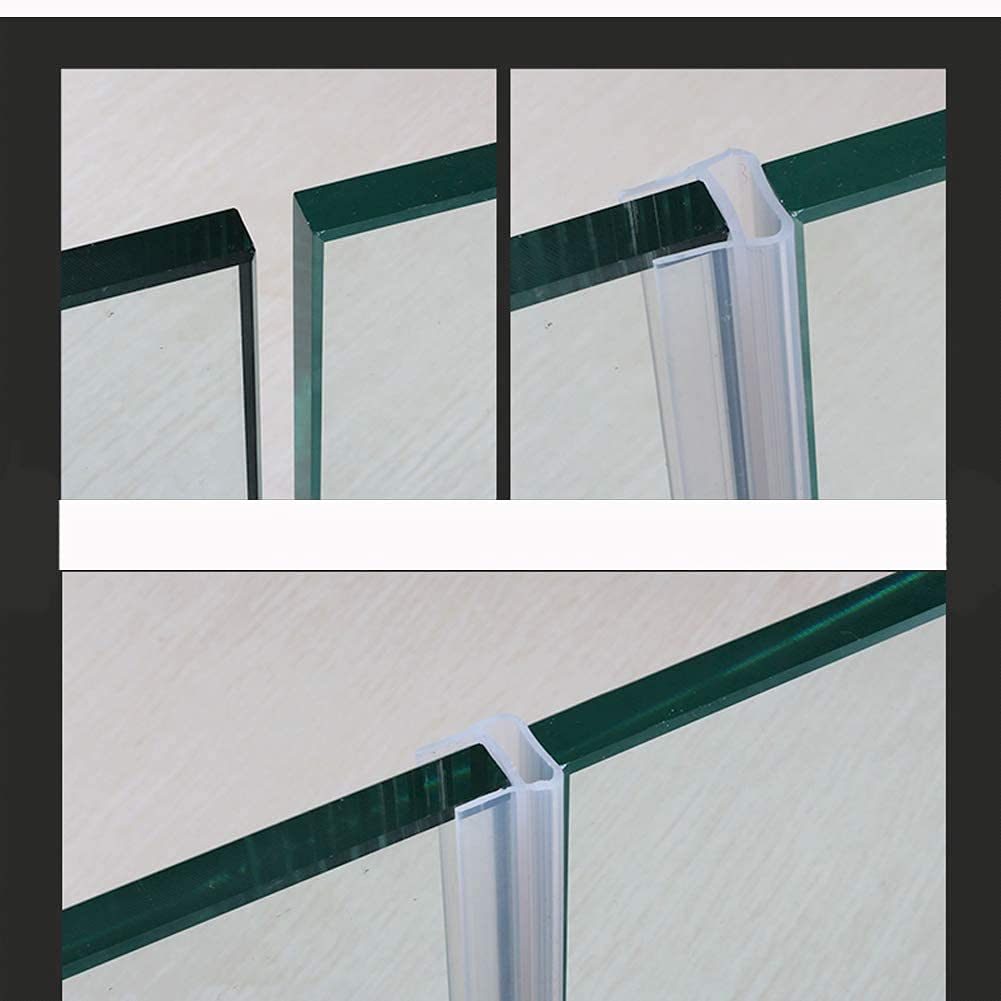 Muurprofiel voor Douchewand Mat Zwart 200cm - Geschikt voor 8mm - - Online Sanitairwinkel