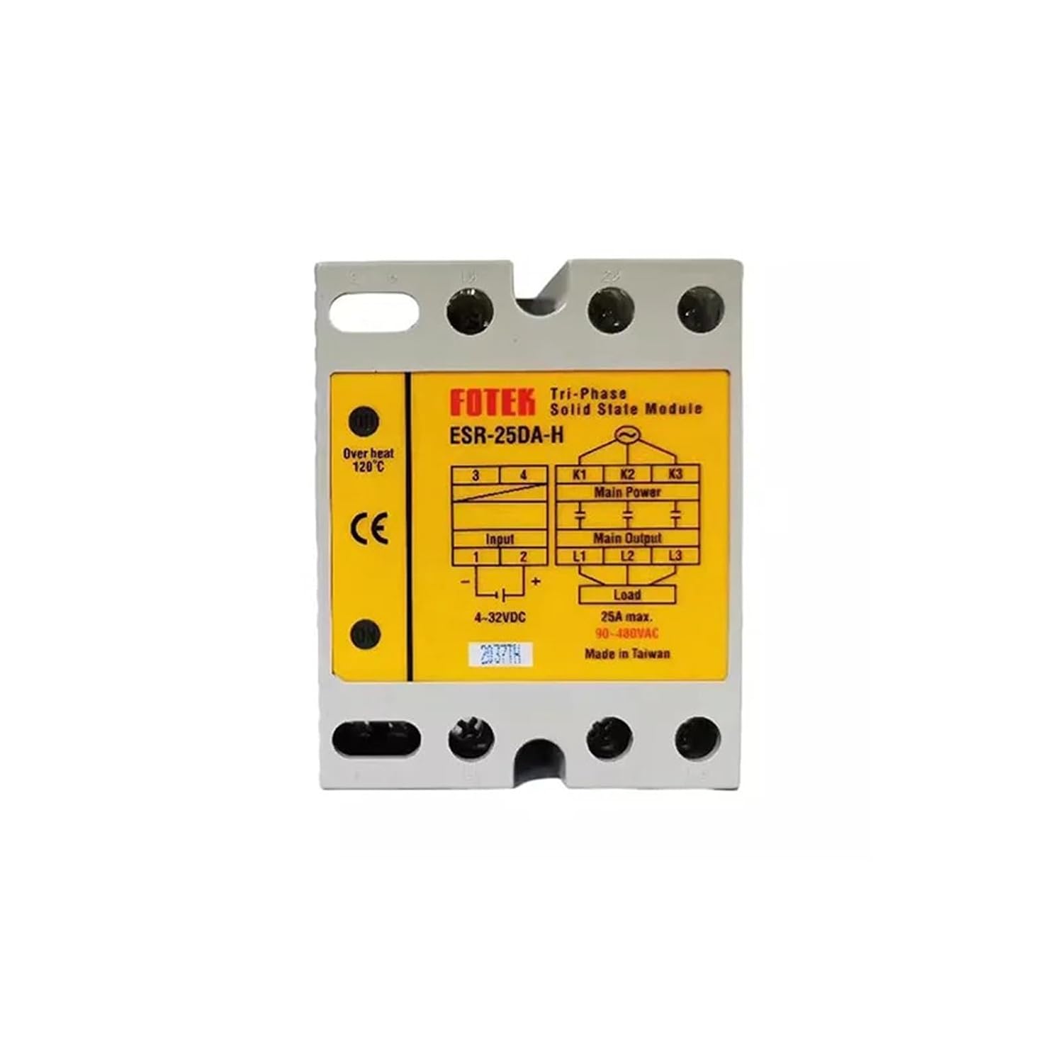 1PCS Three Phase Solid State Relay ESR-25DA-H ESR-40DA-H ESR-50DA-H ESR-80DA-H ESR-100DA-H(ESR-25DA-H)