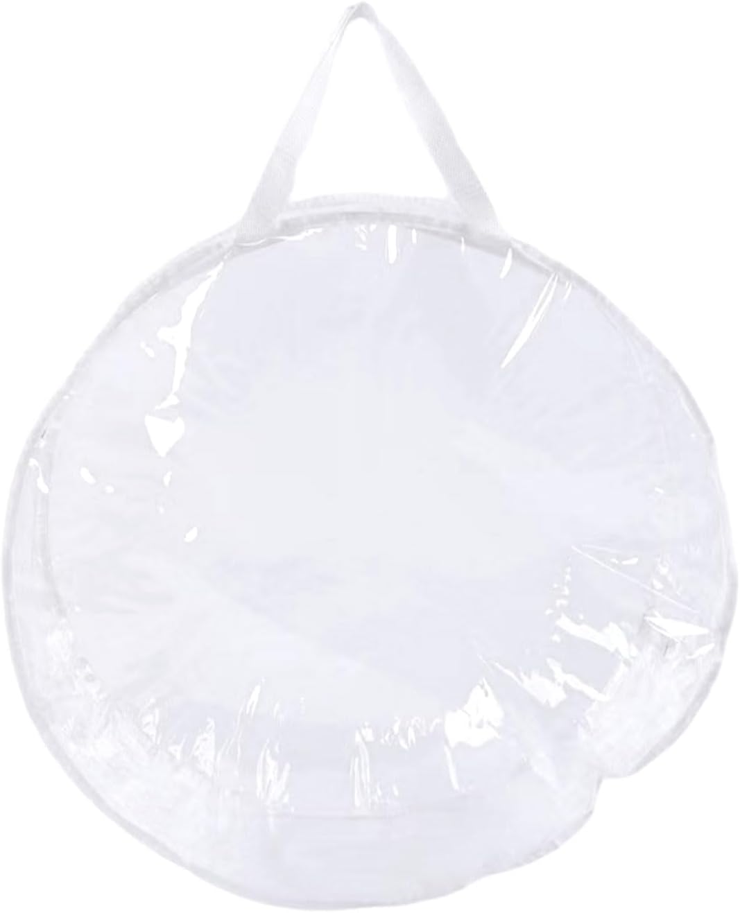 Christmas Wreath Storage Container Zippered Clear PVC Protective Case For Holiday Garlands Seasonal Decoration Bag