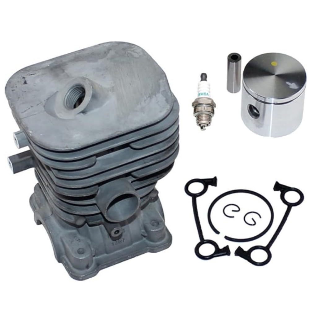 Zylinderkit für Hua 125B, 125BX, 125BVX, JONSERED B2126, BV2126 – Komplettset mit Zylinderlaufbuchse und Kolben, verbesserte Motorleistung, einfache Montage, Set