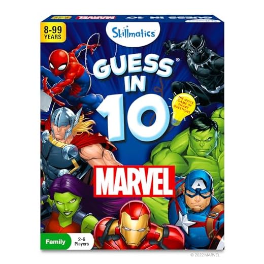 Skillmatics Marvel Card Game : Guess in 10 | Gifts for 8 Year Olds and Up | Quick Game of Smart Questions | Card Games for Adults, Teens & Kids