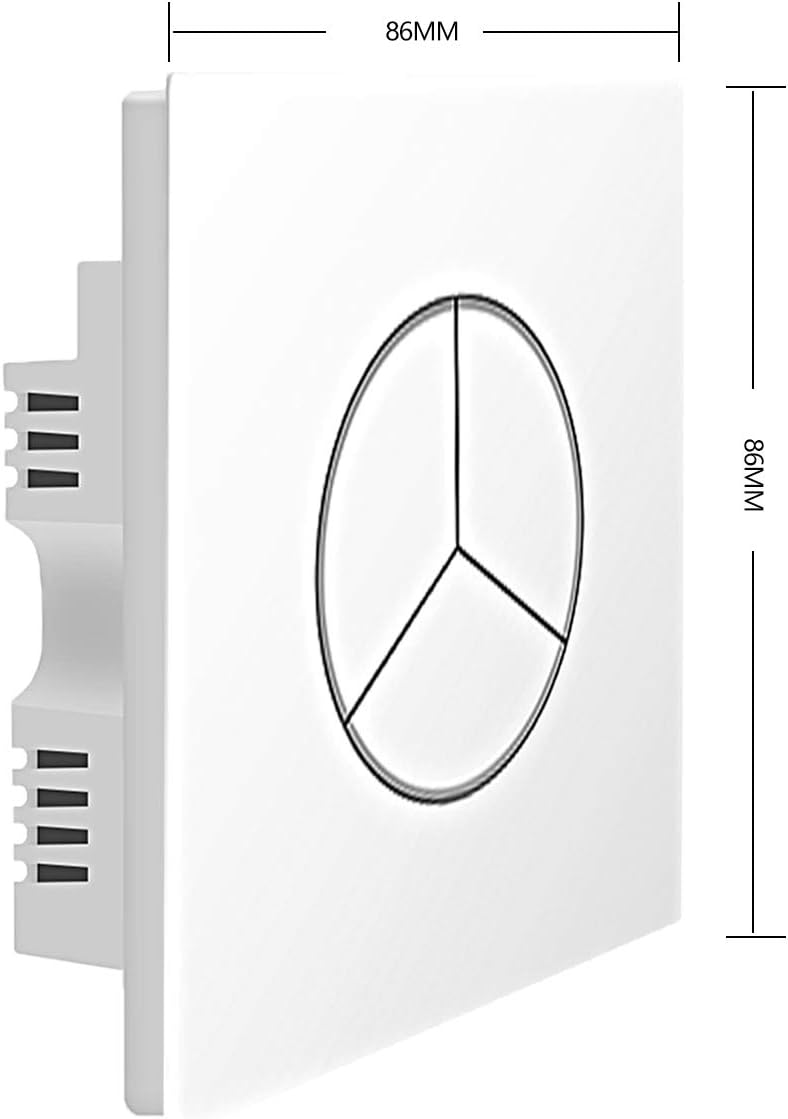 UseeLinkZigBee 3.0 smart 3 gang light switch no need neutral wire works with Philips HUE SmartThings Tuya echo hub required remote control CE REACH certified (1 pack)