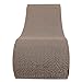 Cat Scratcher Lounge, Corrugated Cat Scratching Pad, Extra Thick Ergonomic Cardboard Bed with Reversible Design, Protects Furniture for Indoor Cats of All Breeds and Sizes (Light Wood Grain)