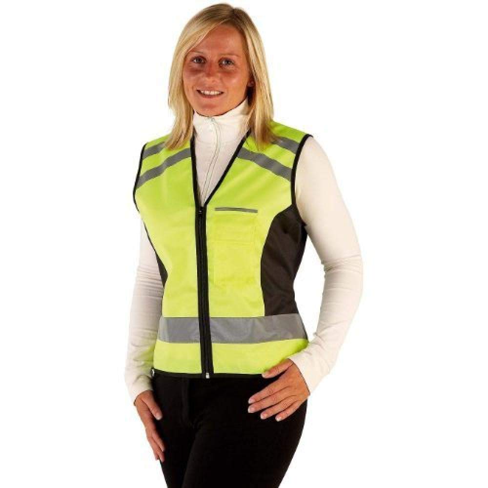 HyViz Childs Waistcoat - Please Pass Wide & Slow (Yellow/Black, X-Small) by Hyviz