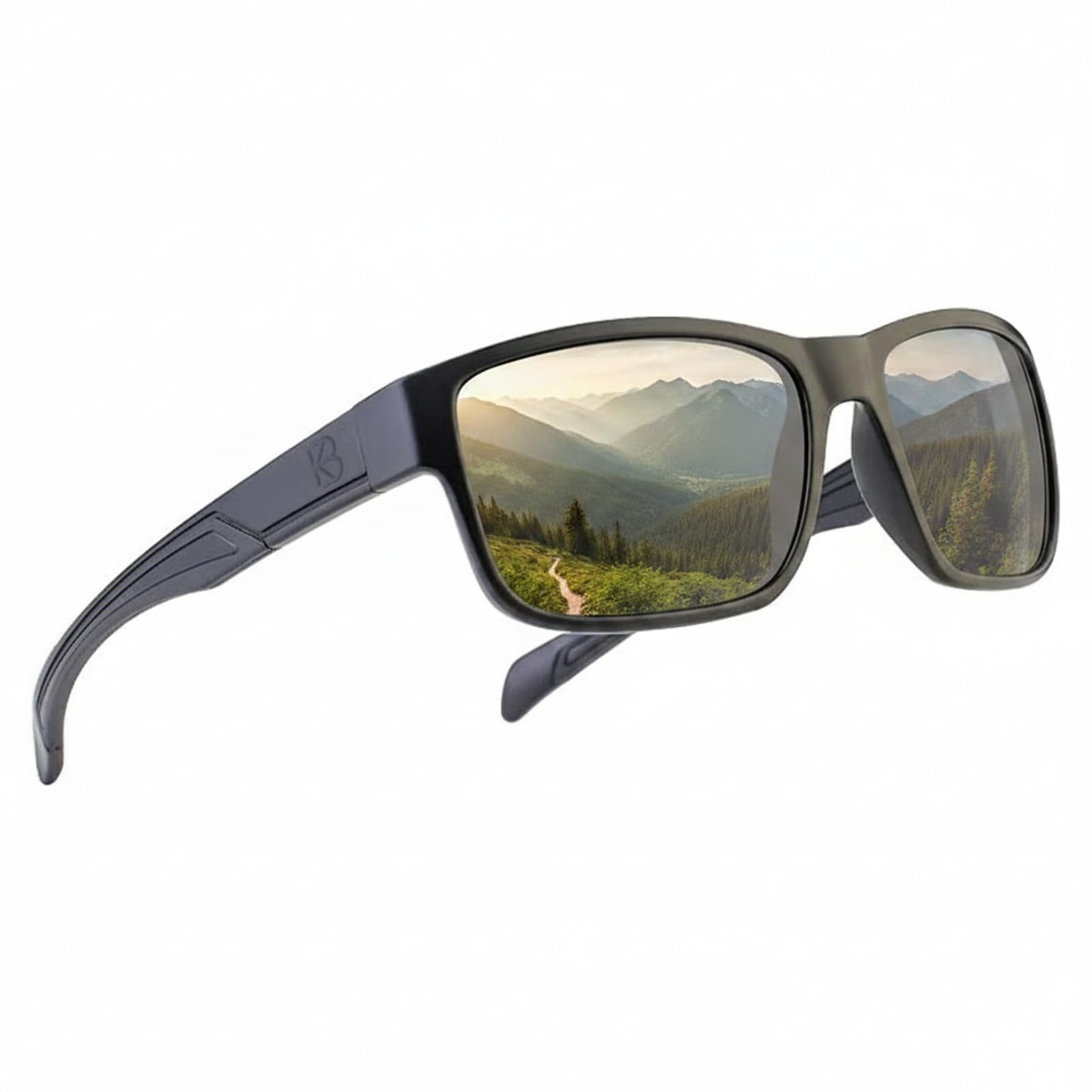 Lunettes de Soleil en Verre Véritable Polarisé Haute Définition Pour Hommes et Femmes, Design Italien, anti-reflets, UV400, lentilles en Verre Véritable Corning