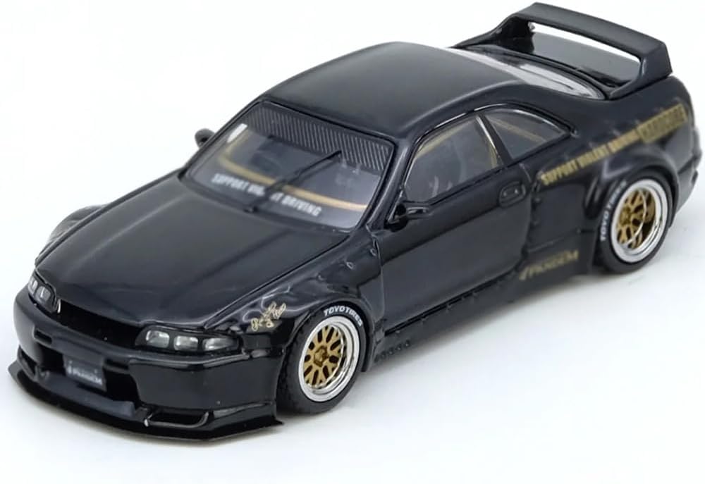 Inno Models Skyline GT-R (BCNR33) RHD (Right Hand Drive) Pandem - Rocket Bunny Black 1/64 Diecast Model Car