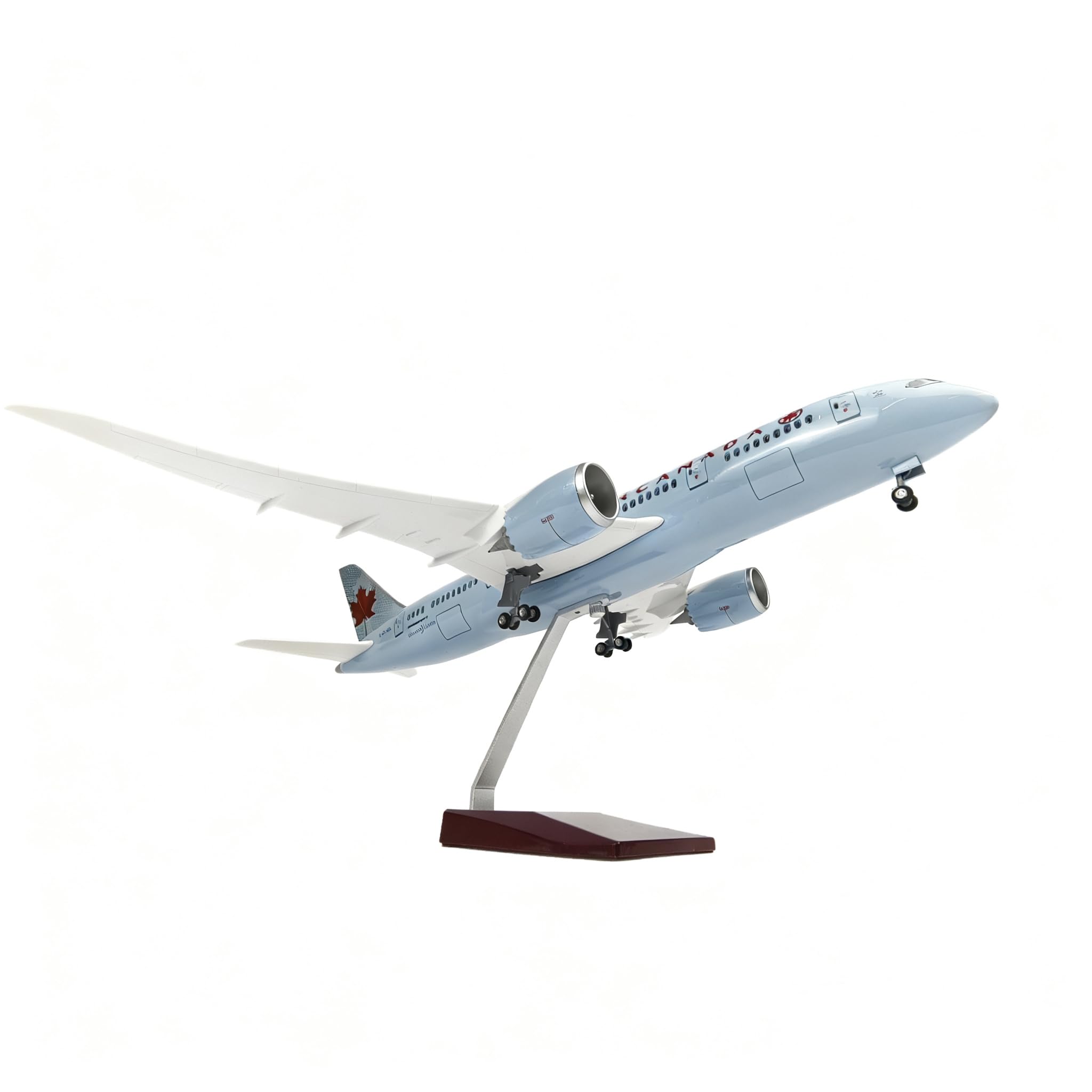 QIYUMOKE 1:130 Boeing 787-8 Airplane Model Die-cast Metal Stand Canada โ image 1
