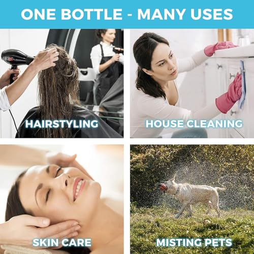 Hair Spray Bottle Continuous Water Mister Spray Bottle Empty Ultra Fine for Hair Styling, Pets, Plants, water for Hair,Skincare, Plant Care, Pet Grooming, Cleaning(10.1 Ounce2