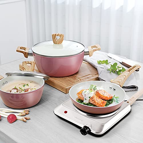 Ovente Electric Single Infrared Burner 7.5 Inch Ceramic Glass Hot Plate Cooktop With 6 Level Temperature Control & Easy To Clean Stainless Steel Base, Compact Stove For Home Or Dorm, Silver Bgi201S #TOP7