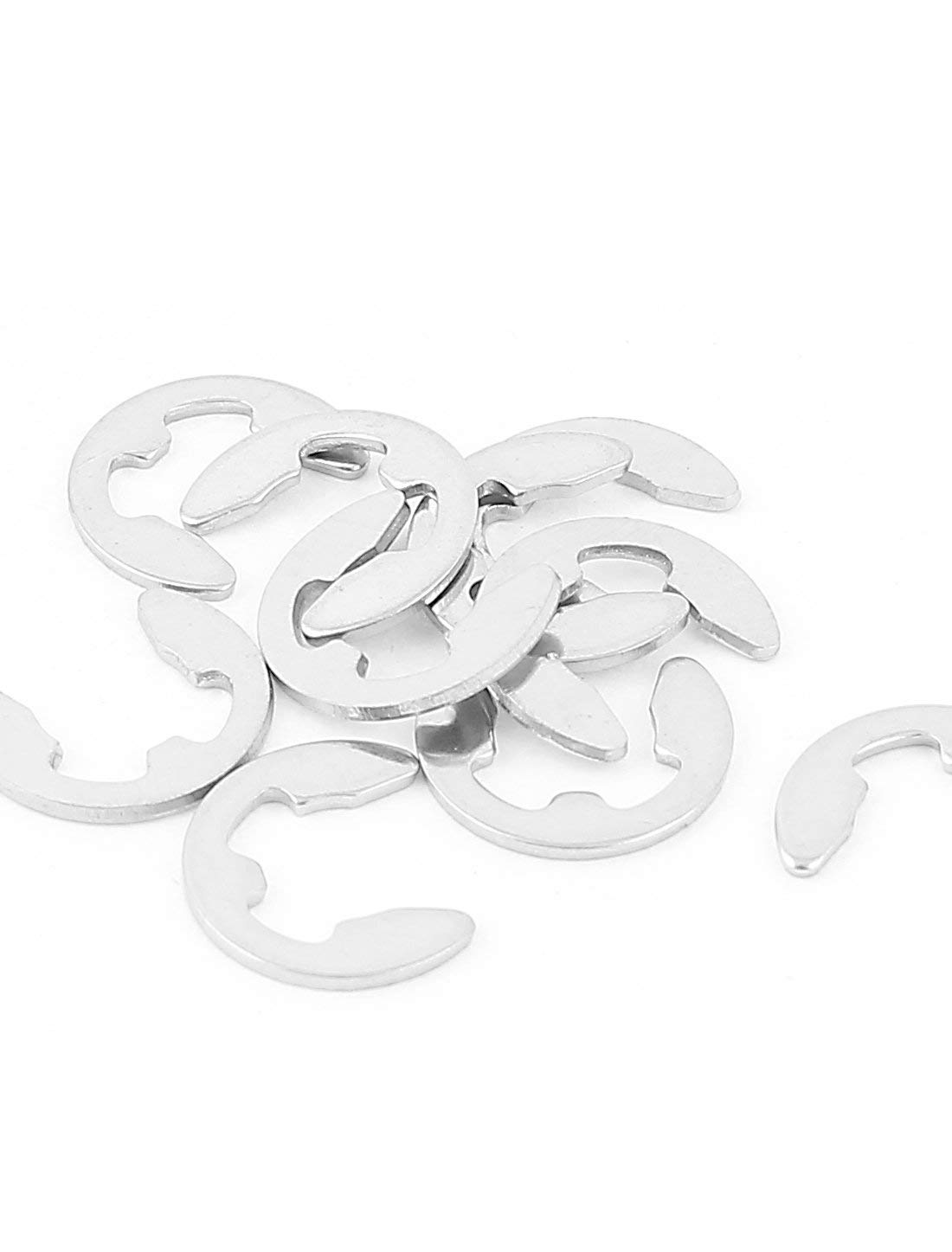 Anneaux De Retenue E-Clip / Circlip En Acier Inoxydable 7mm - Lot De 10 Pièces - Fixation Mécanique