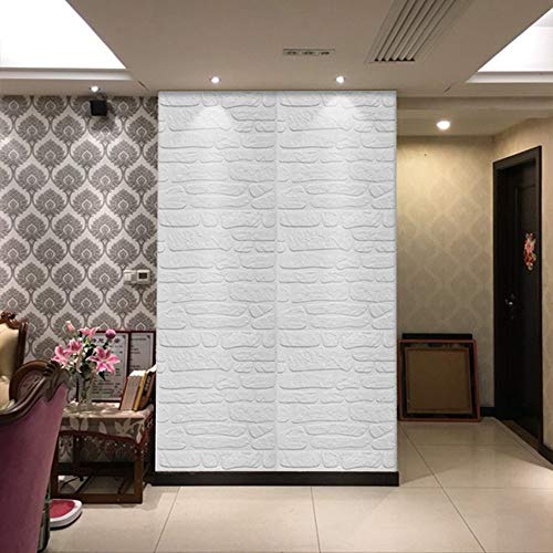 10PCS 3D Adesivi Muro di mattoni, gomma piuma del