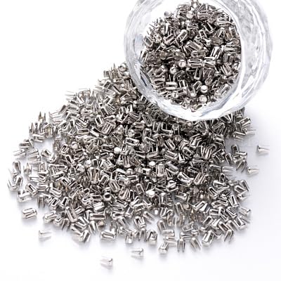 S S Mart Nails for Pearl Setting Machine (Silver Color) 200 Grams (Approx 8000 pcs) - Rivet Buttons - Handmade Tools for Hats/Shoes/Clothes/Bags - Skirt Setting Machine (200)-picture-18