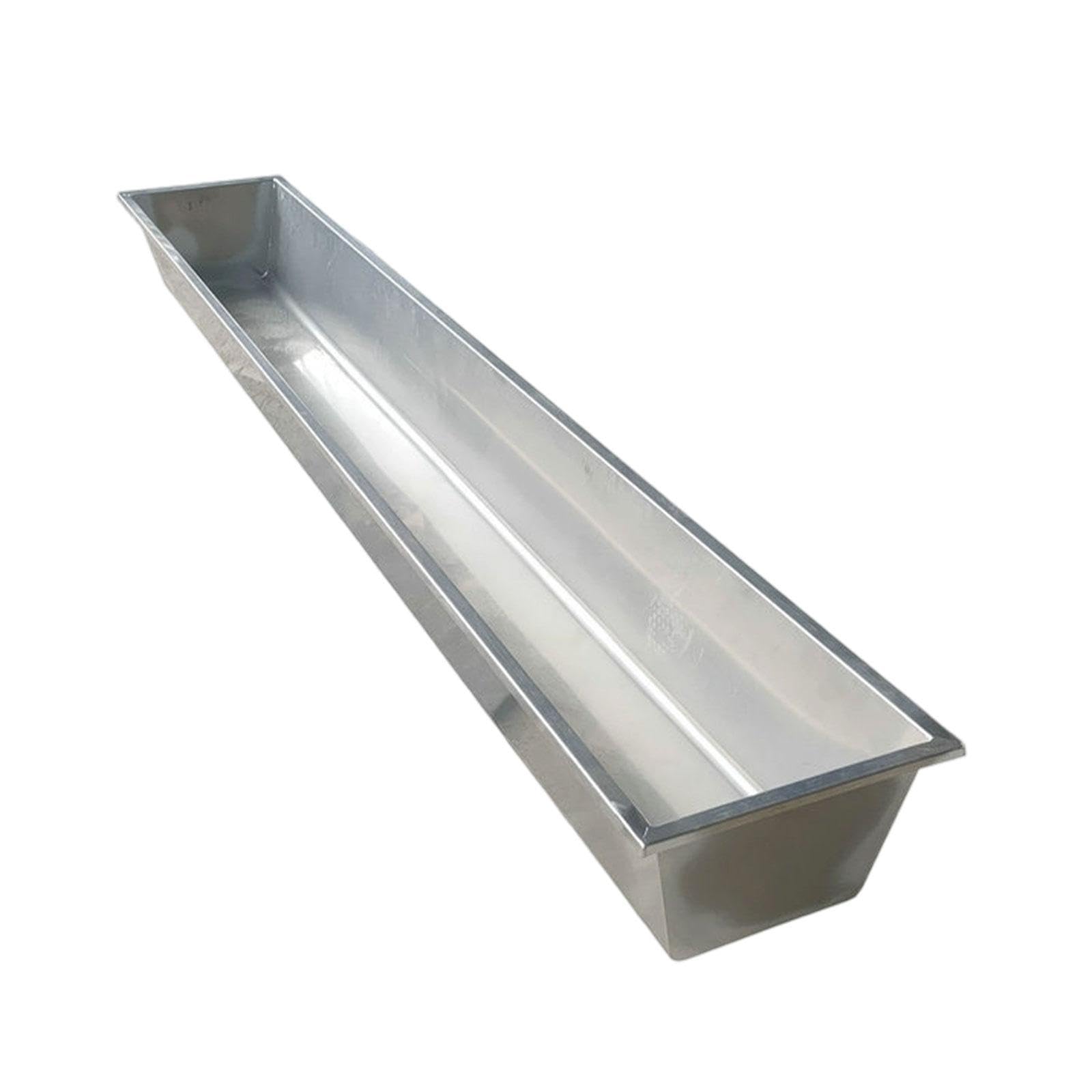 Mangeoire pour chèvres en Acier Inoxydable, Facile à Nettoyer, Abreuvoir pour Moutons, Chevaux, Vaches et chèvres