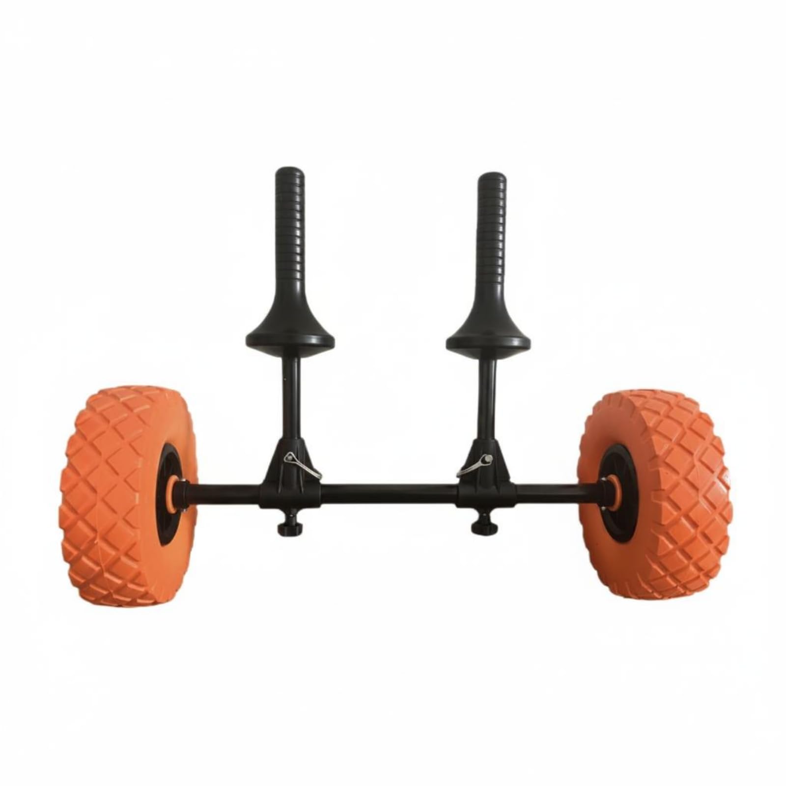 Remolque para Kayak Carrito Porta Kayak Carro Transporte Náutico Soporte Ajustable con Estructura Metálica y Acolchado de Espuma Diseño para Suave en, Naranja