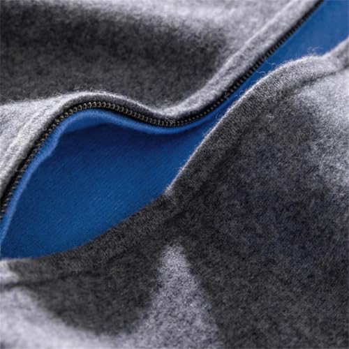 Men's Reversible Zipper Cardigan, Casual and Warm Long-Sleeved Wool Sweater4