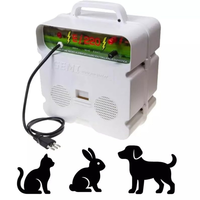 Gemi Elettronica Elettrificatore Depotenziato 220V per Recinzioni Animali Domestici
