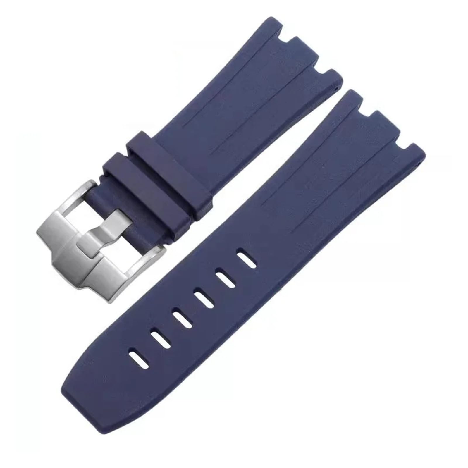 Genérico NASUNJIA Correa De Silicona De 28 Mm Compatible Con AP 15710 26470, Correa Deportiva De Goma For Reloj De Hombre.