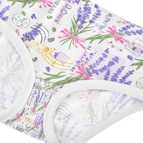 Lavender Flowers Toddler Girls's Underwear 2T 202c13254