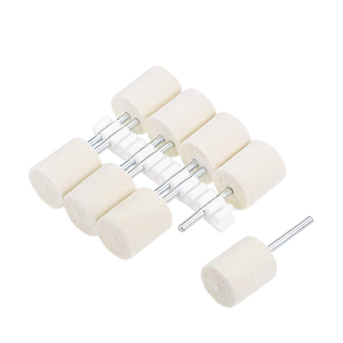 Wool Felt Polishing Bits - Buffing Wheels -16 Wool Felt Polishing Bits - Buffing Wheels -16