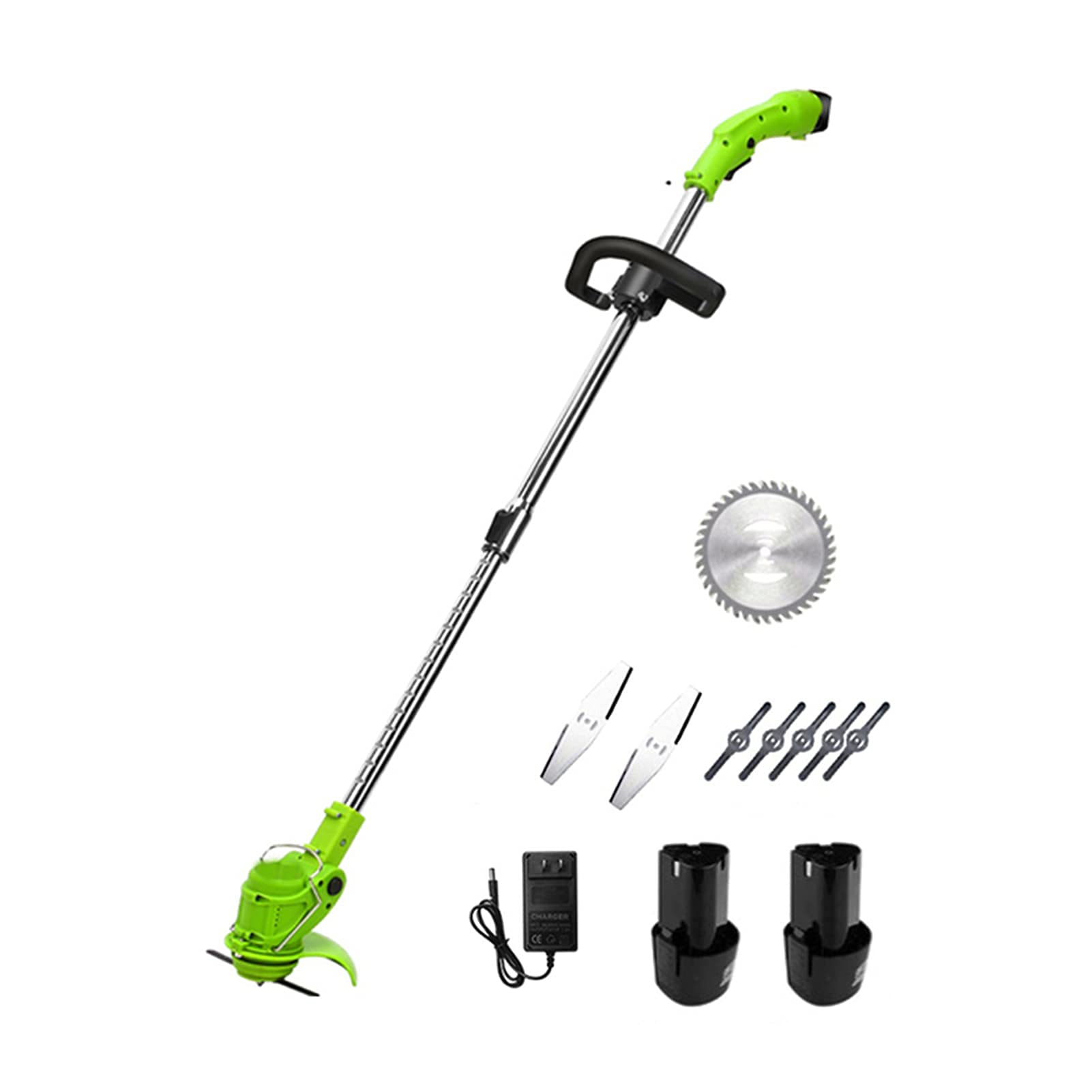 Tondeuse à gazon sans fil 12V télescopique avec débroussailleuse de jardin