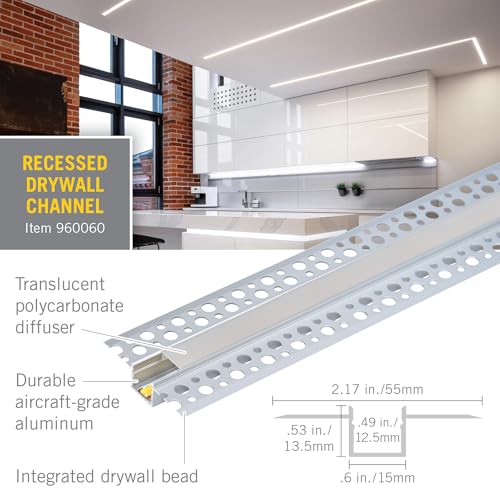 Image of Armacost Lighting Wide Surface Mount LED Tape Light Accessory Pack, Grey 960007